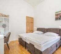 Bedroom - bed, sofa-bed, TV, PS5, office space