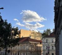 Street in front of the house