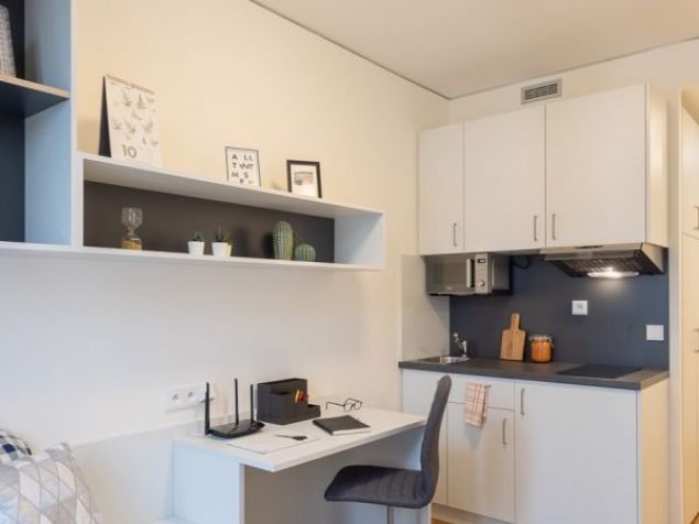 1 Kitchen, Fridge, Microwave