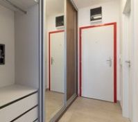 Entryway with wardrobe and safe
