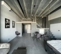 combined living, dining, bedroom