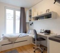 Desk and Bed