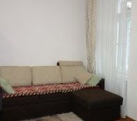 The sofa folds out and big enough for two  people.