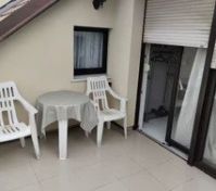 Outside looking in main balcony