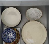 Kitchen drawer plates bowls storage