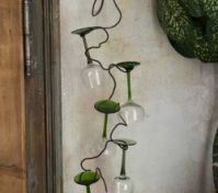 Decorative wine glass wall rack