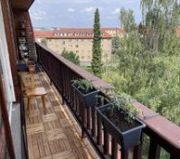 one of the two balconies