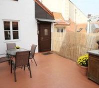 The terrace is right outside the apartment and at your full disposal.