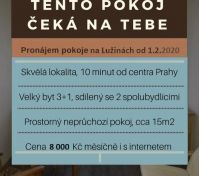 Pronájem pokoje Praha