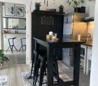 Living room with Kitchen