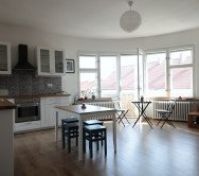 The outside table and chairs can be brought inside for a coffee with a view:)