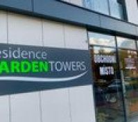 Residence Garden Towers building entrance