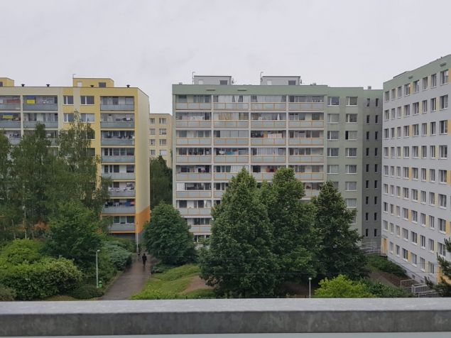 výhled z balkonu